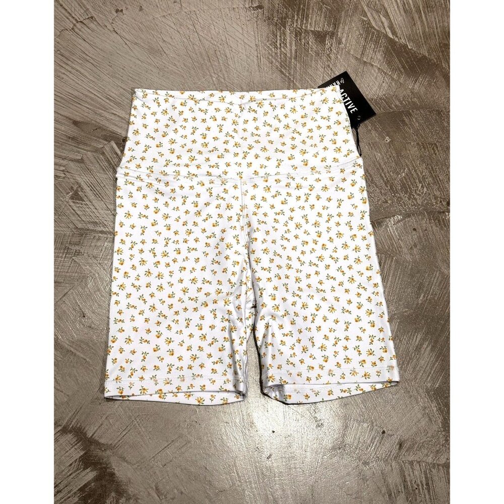 LAHANA ACTIVE WOMEN'S FLORAL PRINT 'MIMI' BIKER SHORT / SMALL / ATHLEISURE / NWT